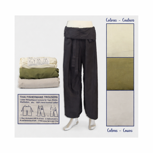 Thai pants de algodón talla única | Pantalón estilo thai 4 colores