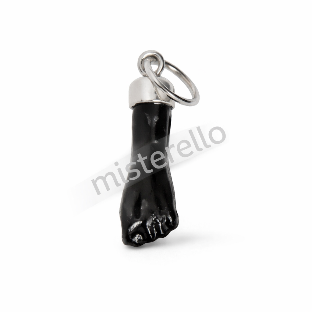 Colgante Figa de Azabache con Plata 1/ 1,5 cm – Amuleto Protector contra el Mal de Ojo