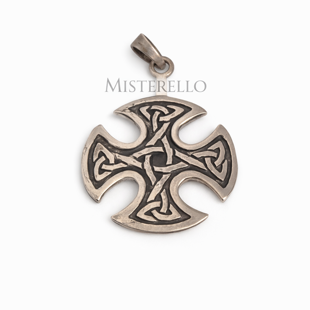 Colgante Cruz Celta con Nudos Celtas, 3,5cm