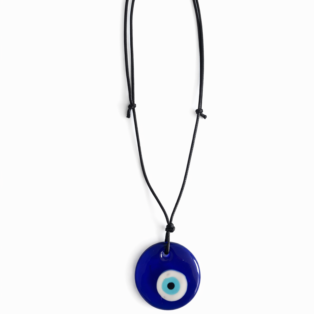 Collar Ojo Turco Azul 4 cm – Protección Contra el Mal de Ojo