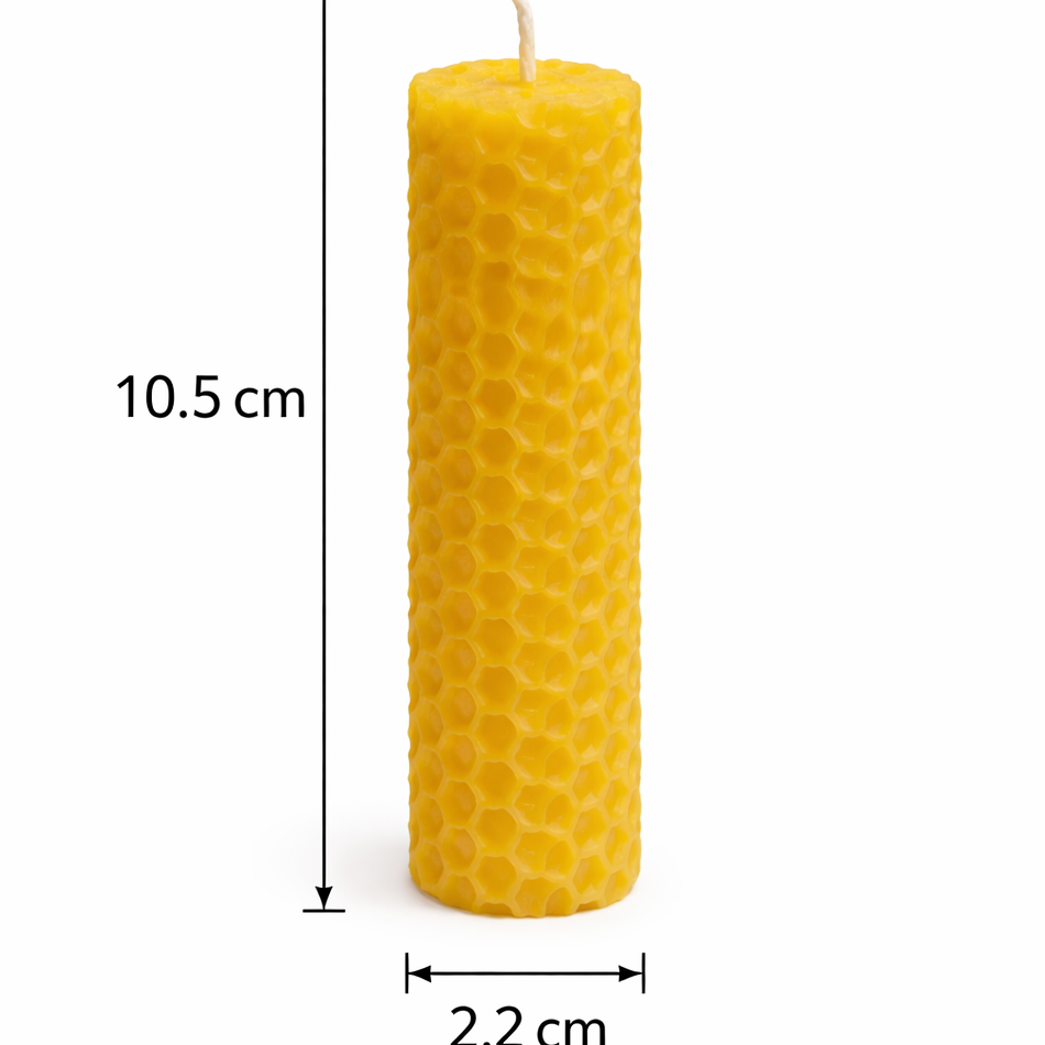 Vela de cera virgen 10,5 x 2,2 cm