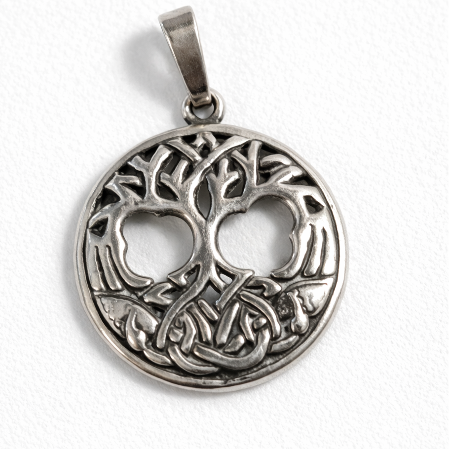 Colgante Arbol de la vida en Plata 925 – 2,5 cm Diámetro