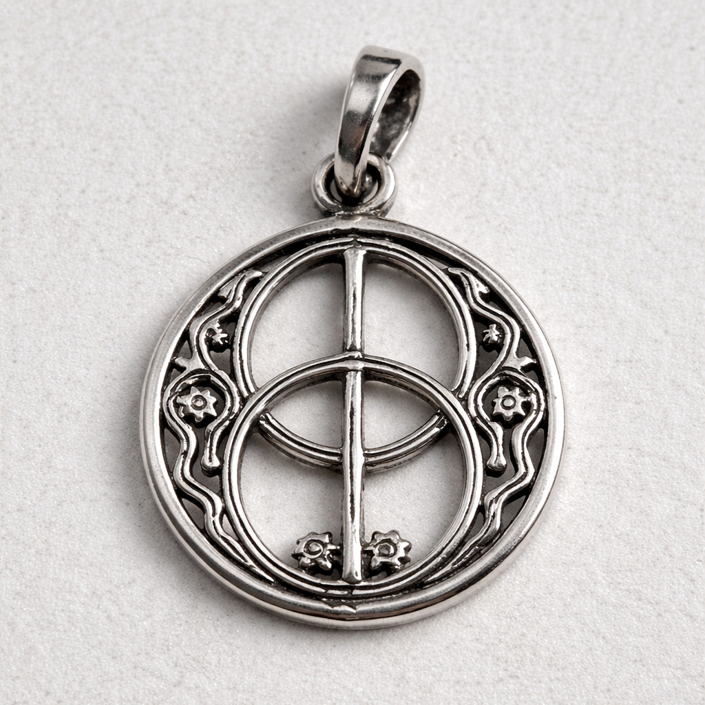 Colgante Vesica Piscis en Plata 925 – 2,5 cm