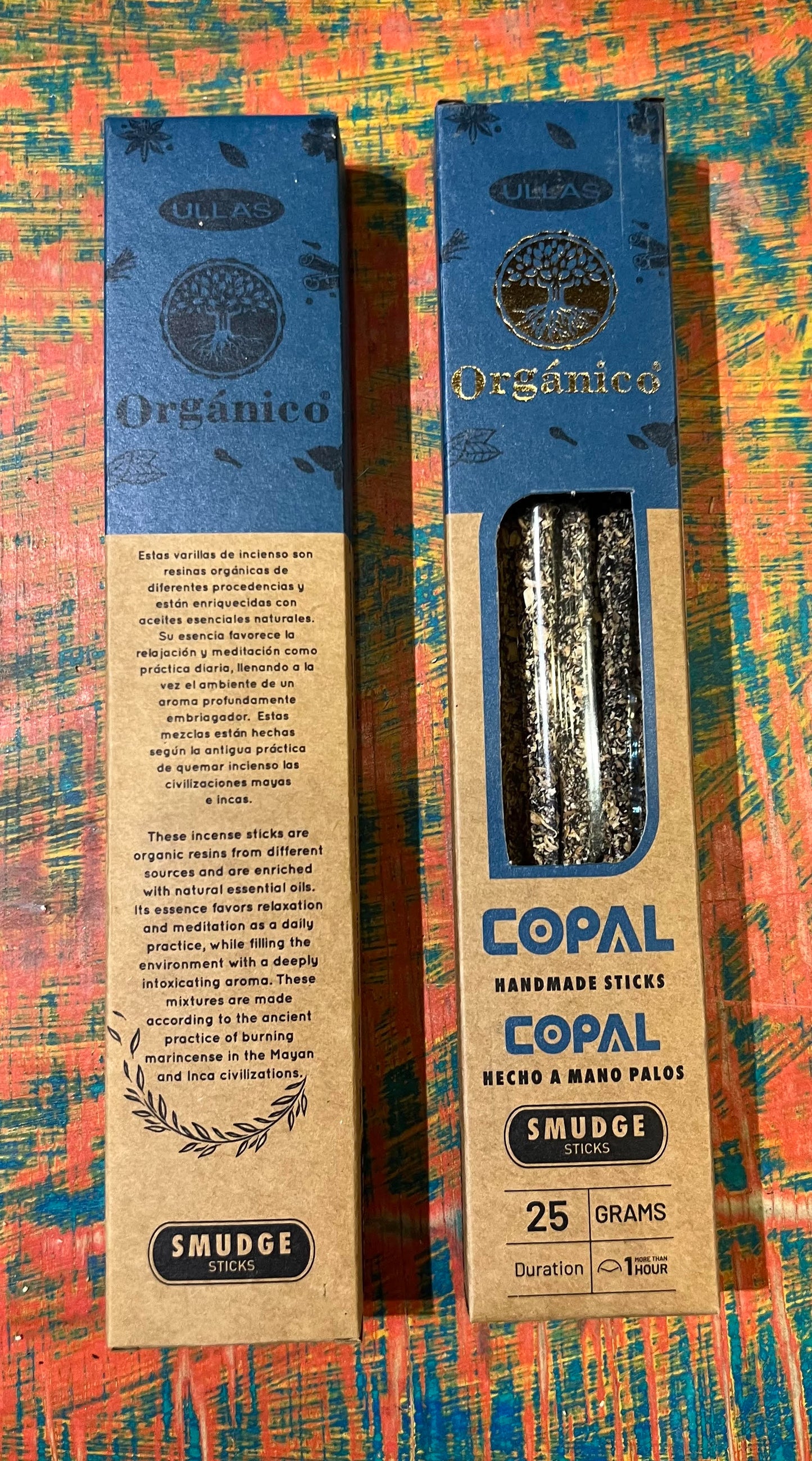 Incienso Natural Orgánico ULLAS – Copal – Limpieza Energética Profunda – 25g