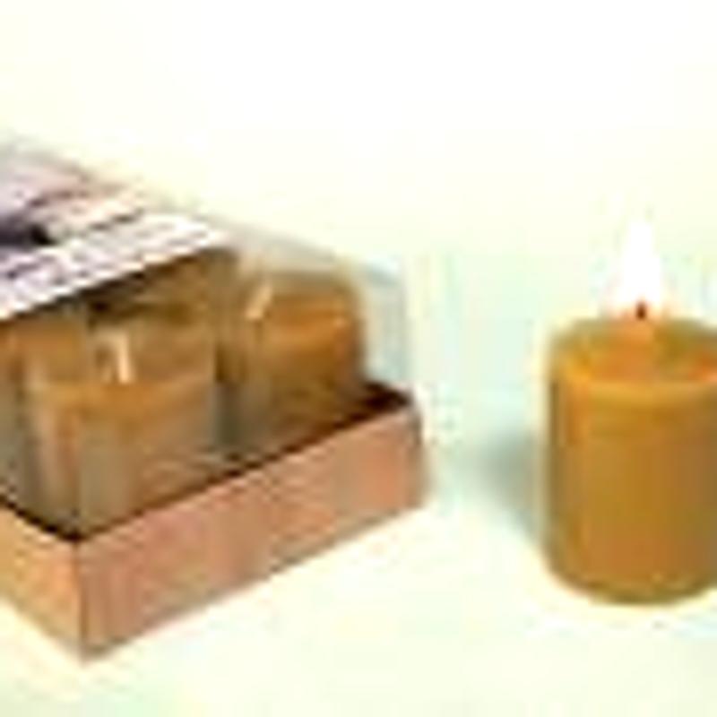 Vela Votiva Perfumada de Palo Santo 4x5 cm – Limpieza y Armonía Energética