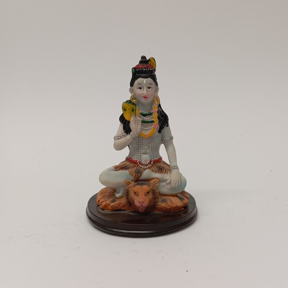 Figura de Shiva en resina decorativa 13 cm