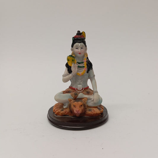 Figura de Shiva en resina decorativa 13 cm