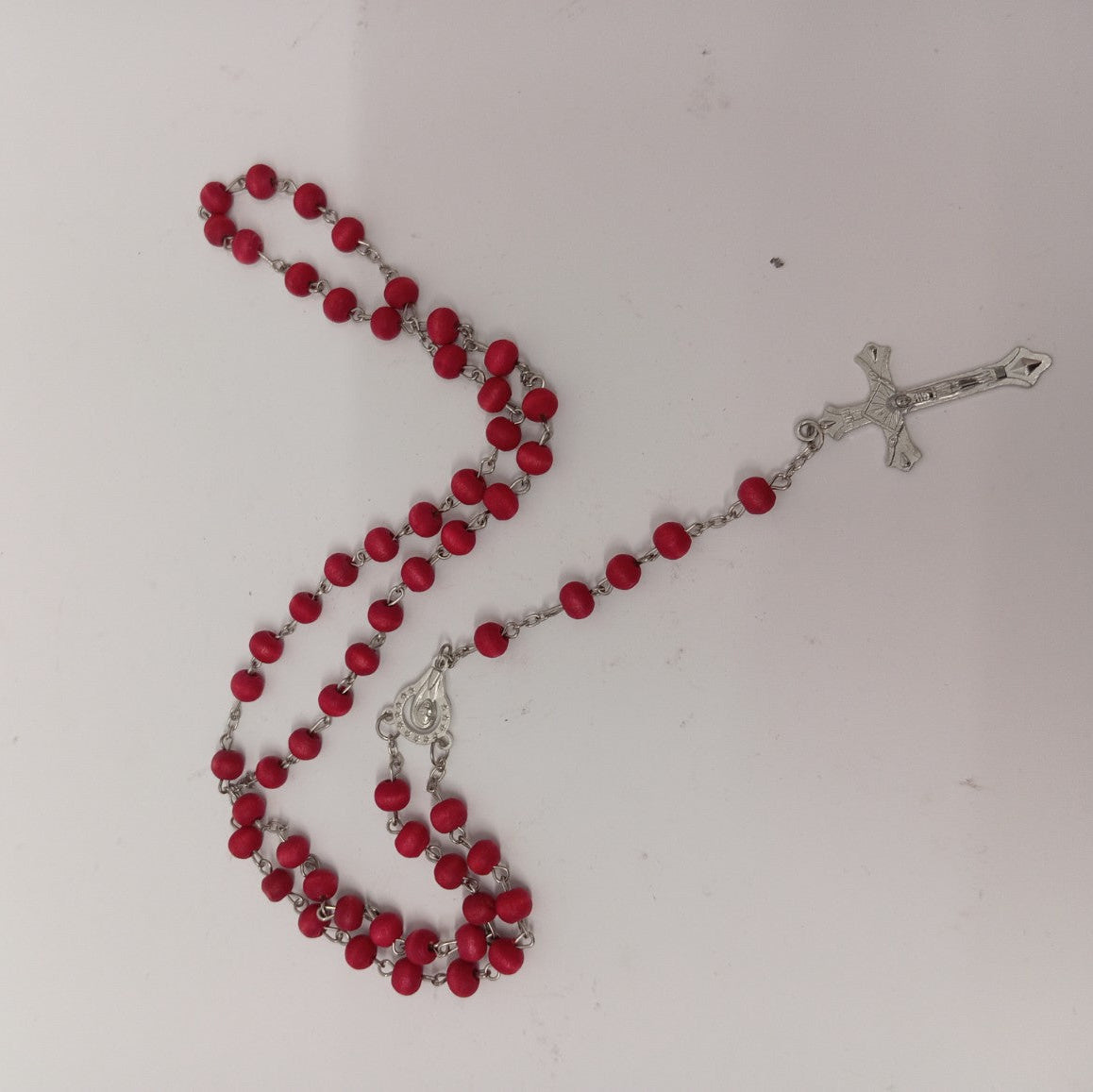 Rosario artesanal de madera con cruz | Collar espiritual