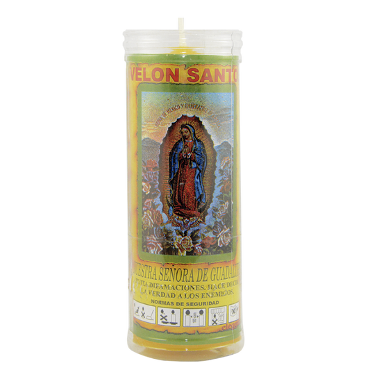 Velón Virgen de Guadalupe – Protección, Fe y Peticiones Espirituales