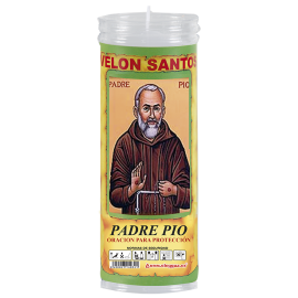 Velón Padre Pío – Protección, Fe y Peticiones Milagrosas