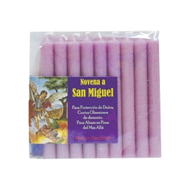 Novena San Miguel Arcángel – 9 Velas 10 cm