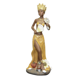 Oshún figura decorativa en resina 14 cm
