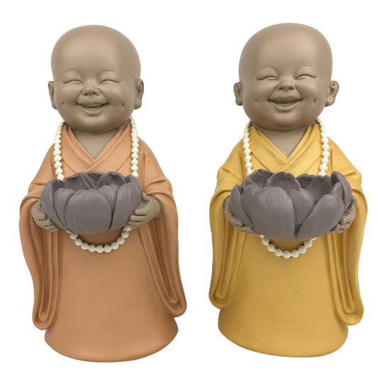 Figura (Portavelas 9Monje Decorativo (2 modelos) 22,50 cm