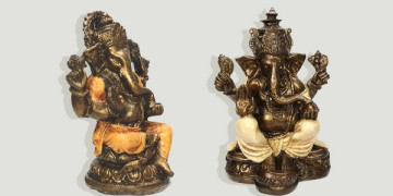 Figura Ganesha Mini en Resina – Colores Surtidos (12 cm)