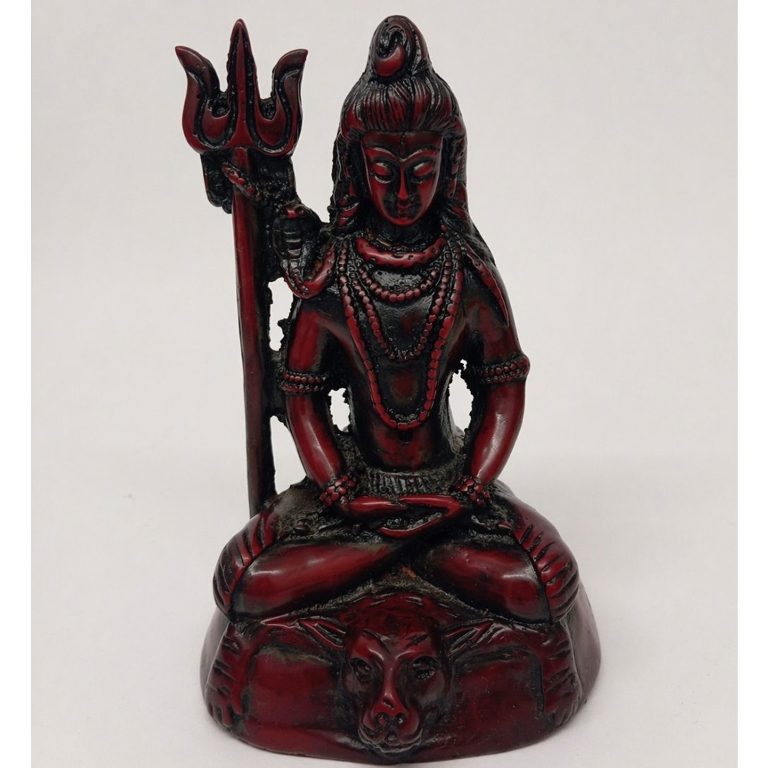 Figura Shiva en Resina – Energía, Transformación y Protección Espiritual  (blanco o rojo)