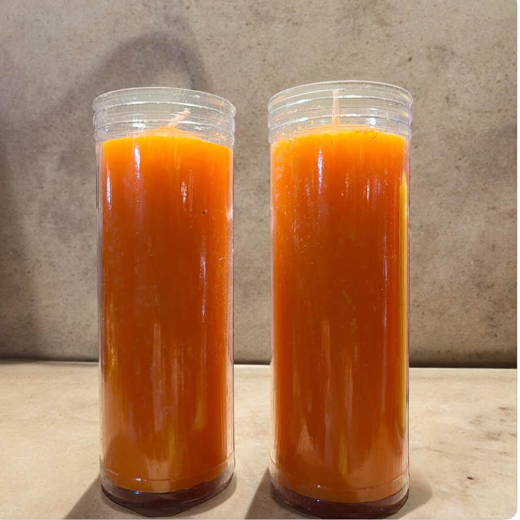 Velón Naranja Ritual – Energía y Creatividad  – Apertura y Vitalidad