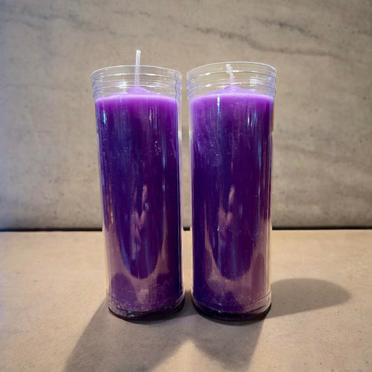 Velón Violeta Ritual – Transformación - Espiritualidad  – Transmutación - Energía Espiritual