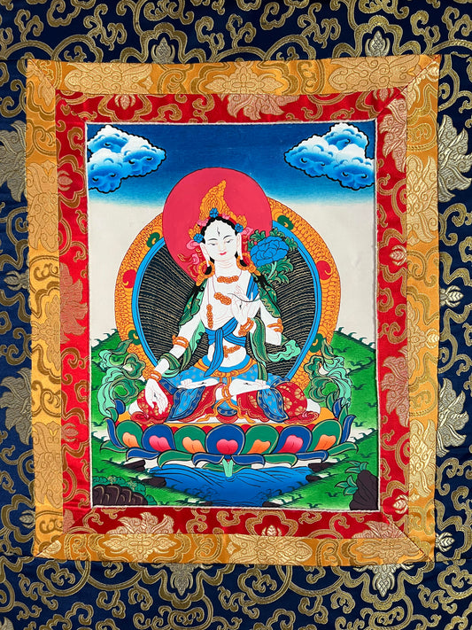 Thangka Tibetano de Padmasambhava (Guru Rinpoche) – Maestro Espiritual del Budismo Tibetano