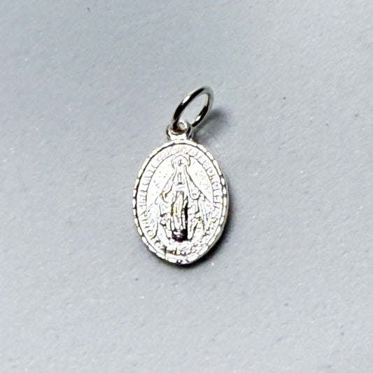 Colgante Plata 925 Medalla Virgen Milagrosa – Protección Espiritual