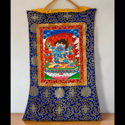 Thangka Tibetano de Chakrasamvara en Unión (Yab-Yum) – Arte Tántrico Vajrayana