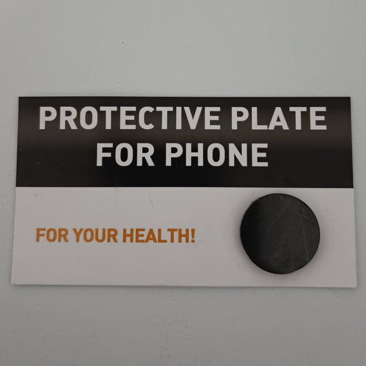 🖤 Placa de Shungita para Móvil – ( diametro 2 cm) Protección Energética