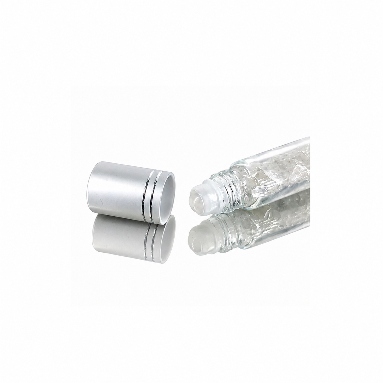 Roll-On Energético con Minerales Naturales – Amatista, Obsidiana Negra y Cristal de Roca