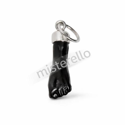 Colgante Figa de Azabache con Plata  1/ 1,5 cm – Amuleto Protector contra el Mal de Ojo