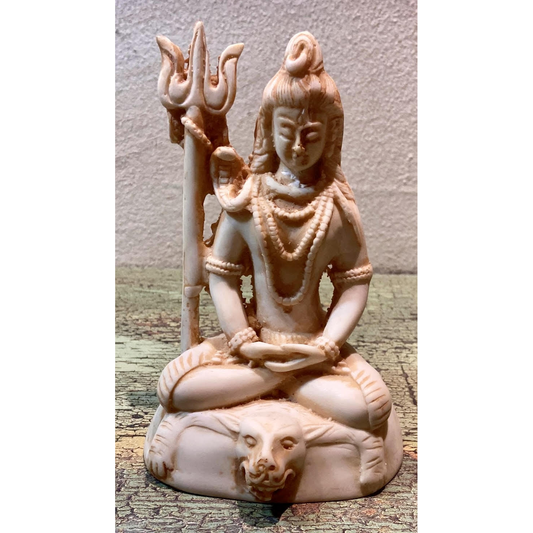 Figura Shiva en Resina – Energía, Transformación y Protección Espiritual  (blanco o rojo)