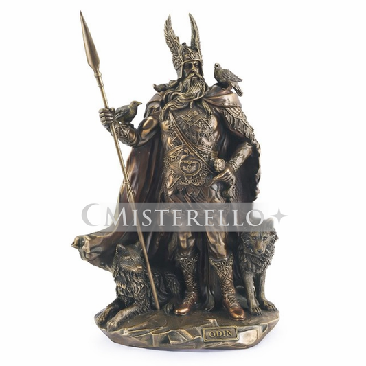 Figura de Odín 25 cm – Estatua Mitológica Nórdica de Poder y Sabiduría