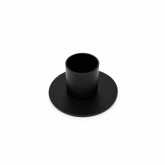 Portavela Minimalista Negro de Metal