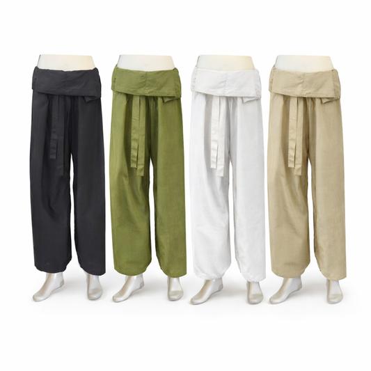 Thai pants de algodón talla única | Pantalón estilo thai 4 colores