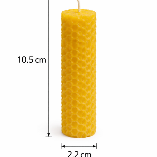 Vela de cera virgen 10,5 x 2,2 cm