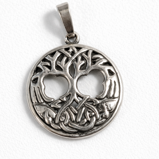 Colgante Arbol de la vida en Plata 925 – 2,5 cm Diámetro