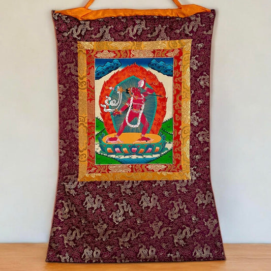 Thangka Tibetano Vajrayogini – Deidad Tántrica de Transformación