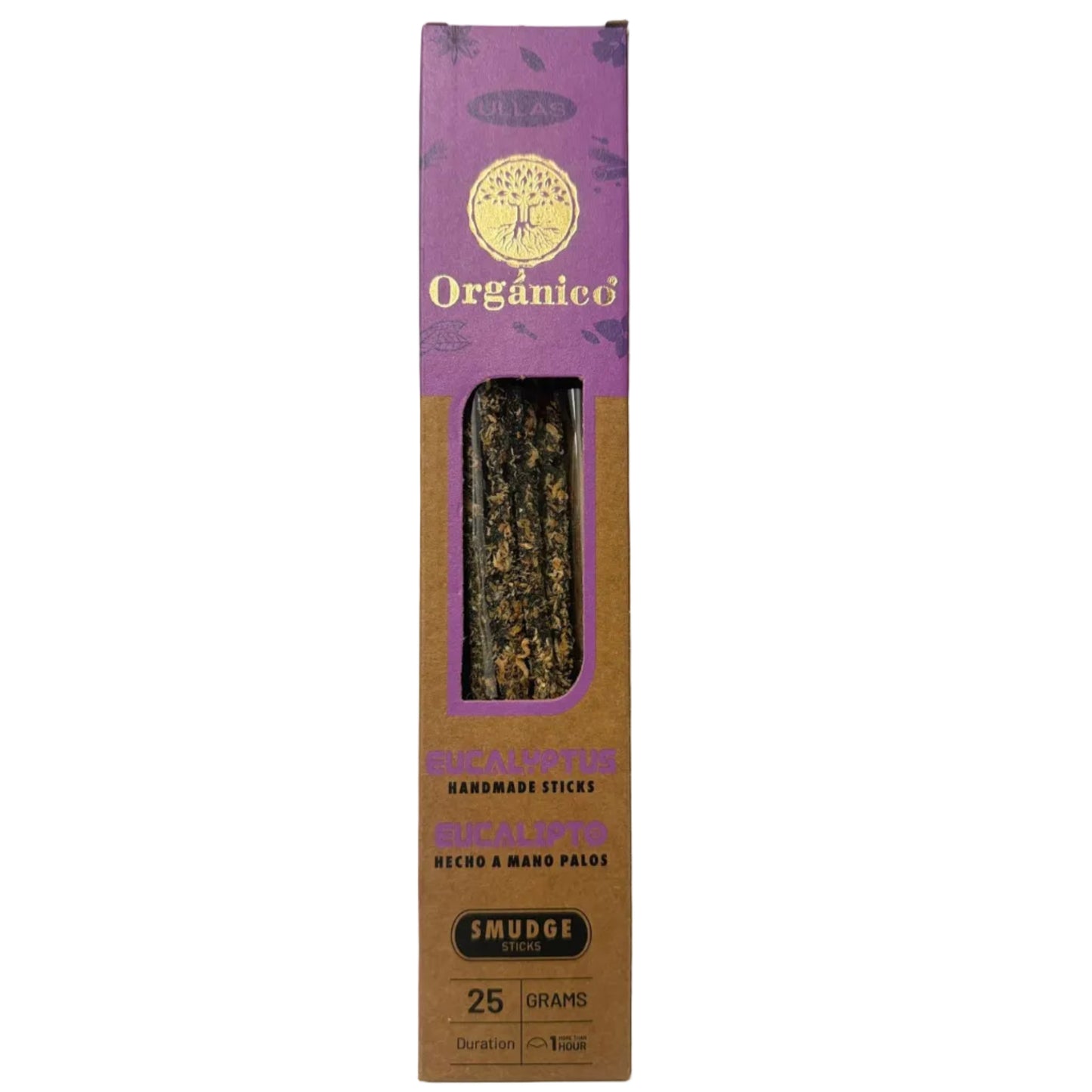 Incienso Natural Orgánico ULLAS – Eucaliptus – Purificación y Frescura – 25g