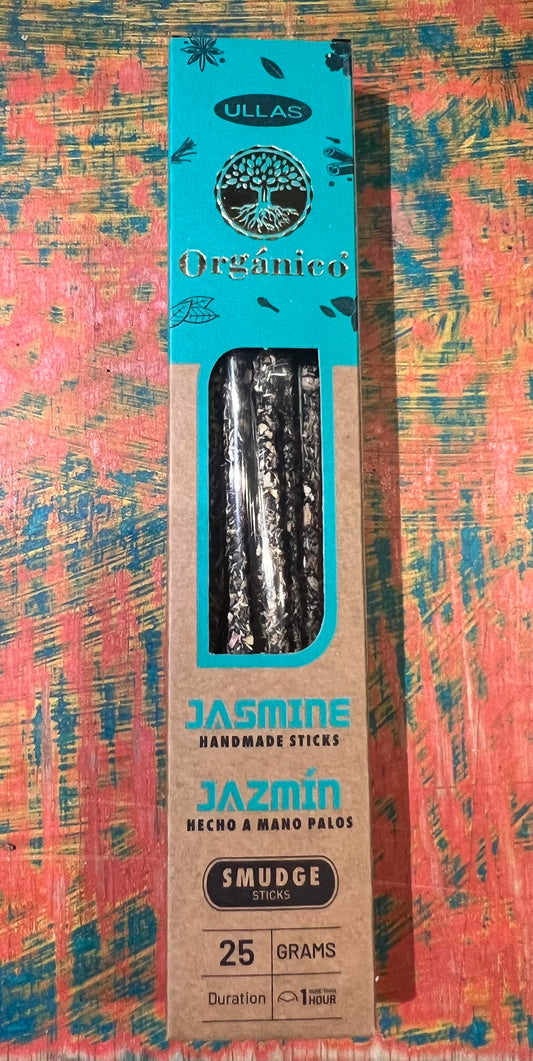 Incienso Natural Orgánico ULLAS – Jazmín – Hecho a Mano – 25g