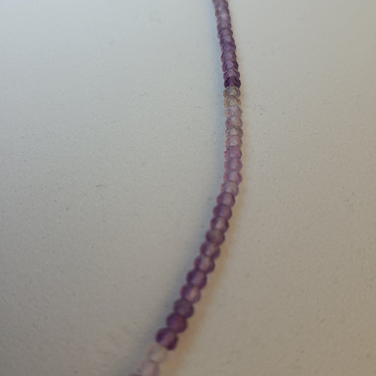 Collar de Amatista Facetada – Cierre de Plata – Protección y Equilibrio Espiritual