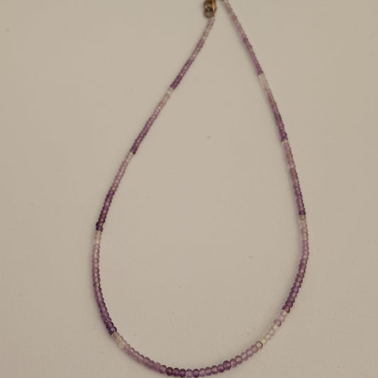 Collar de Amatista Facetada – Cierre de Plata – Protección y Equilibrio Espiritual