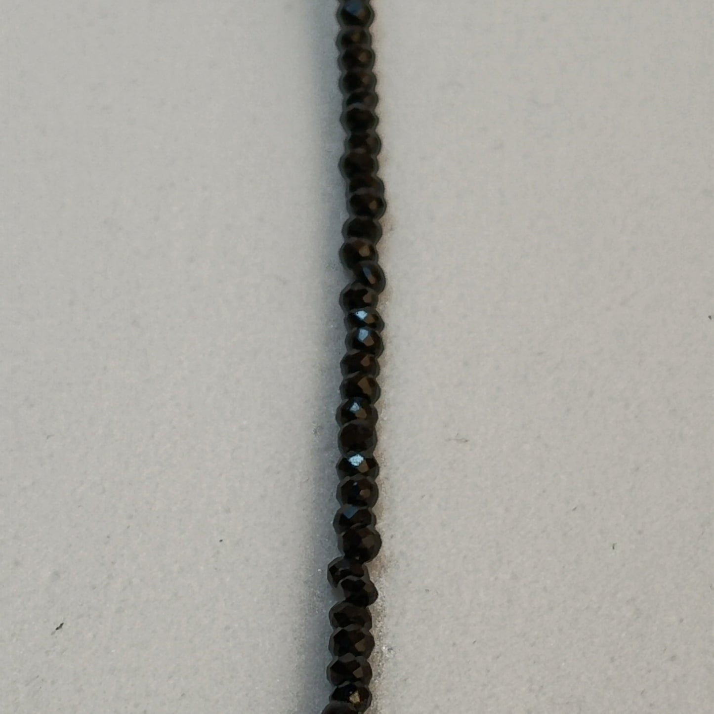 Collar de Turmalina Negra Facetada – Cierre de Plata – Protección Energética