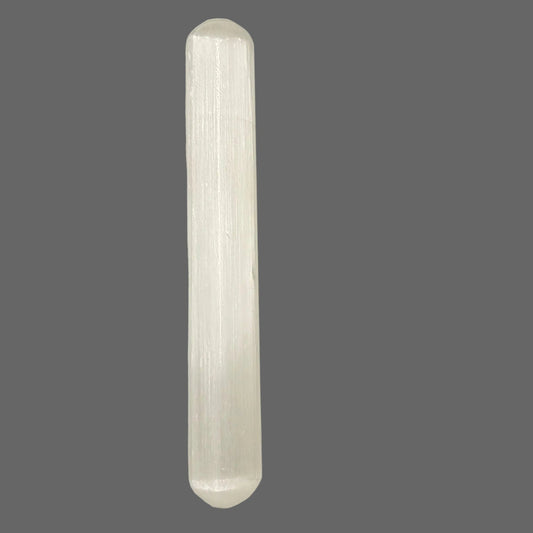 Masajeador  de Selenita Natural 15 cm - relajación y equilibrio