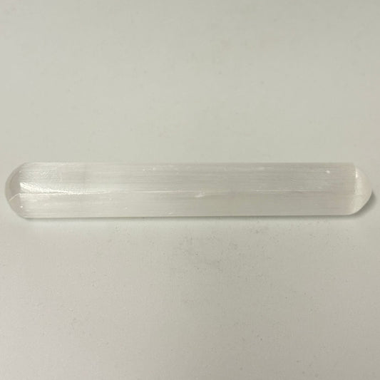 Masajeador  de Selenita Natural 15 cm - relajación y equilibrio
