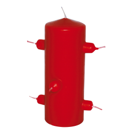 Velón Rojo de 7 Mechas – Amor, Pasión y Fuerza Energética