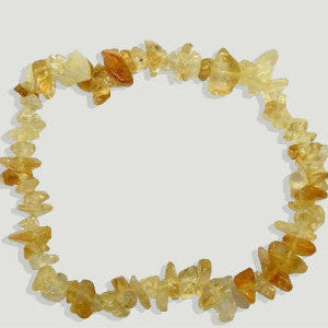 Pulsera Chip Elástica Cuarzo Citrino – Mineral Natural