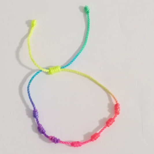 Pulsera 7 Nudos Multicolor – Alegría, Energía y Protección