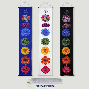 Tela Decorativa Chakras de Algodón 33x175 cm